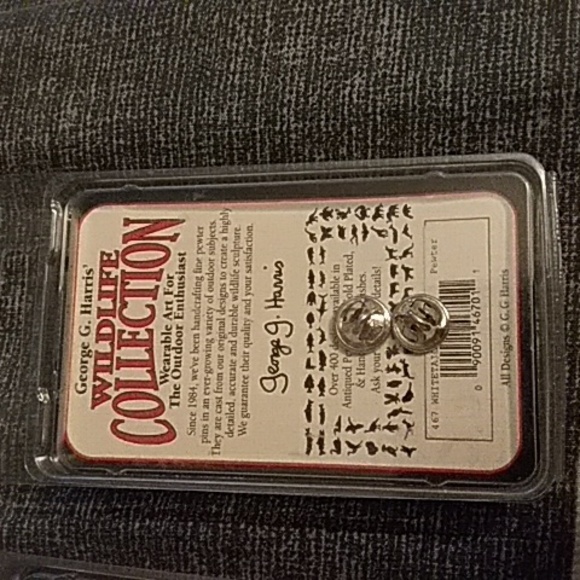 Pewter Pins 4 Wildlife Collection Bundle George G Harris New - Picture 10 of 12